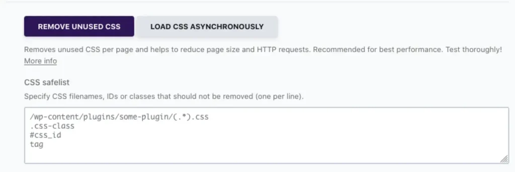 Remove Unused CSS in WP Rocket Plugin
